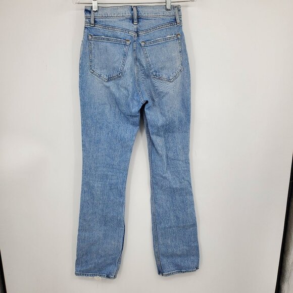 Abercrombie & Fitch The 70's Vintage Flare Ultra High Rise Light Wash Jeans 25 / - Picture 2 of 12